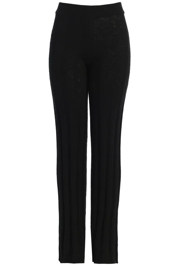 JLUXLABEL Black Take A Chance Ribbed Pant Set