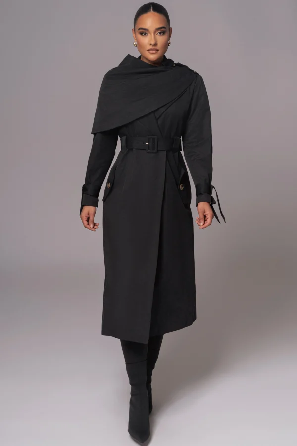 JLUXLABEL Black The Classic Trench Coat