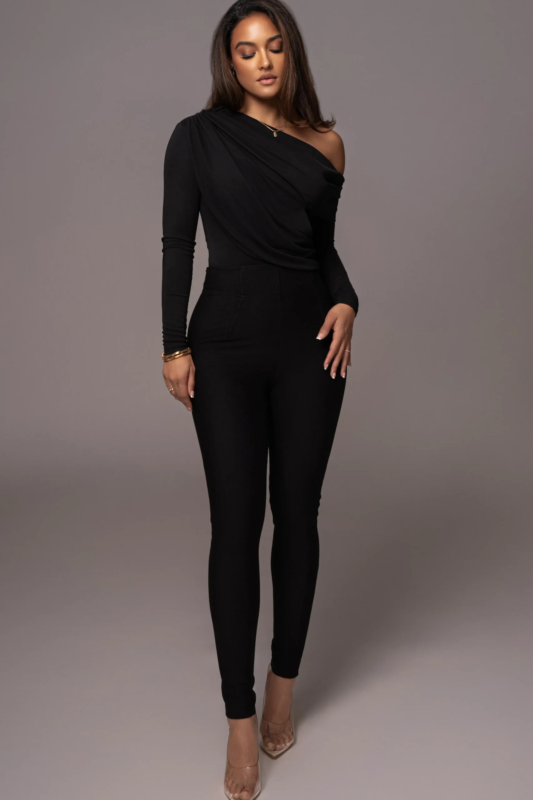 black_ultra_high_neck_bod_3.webp JLUXLABEL Black Ultra High Neck Bodysuit