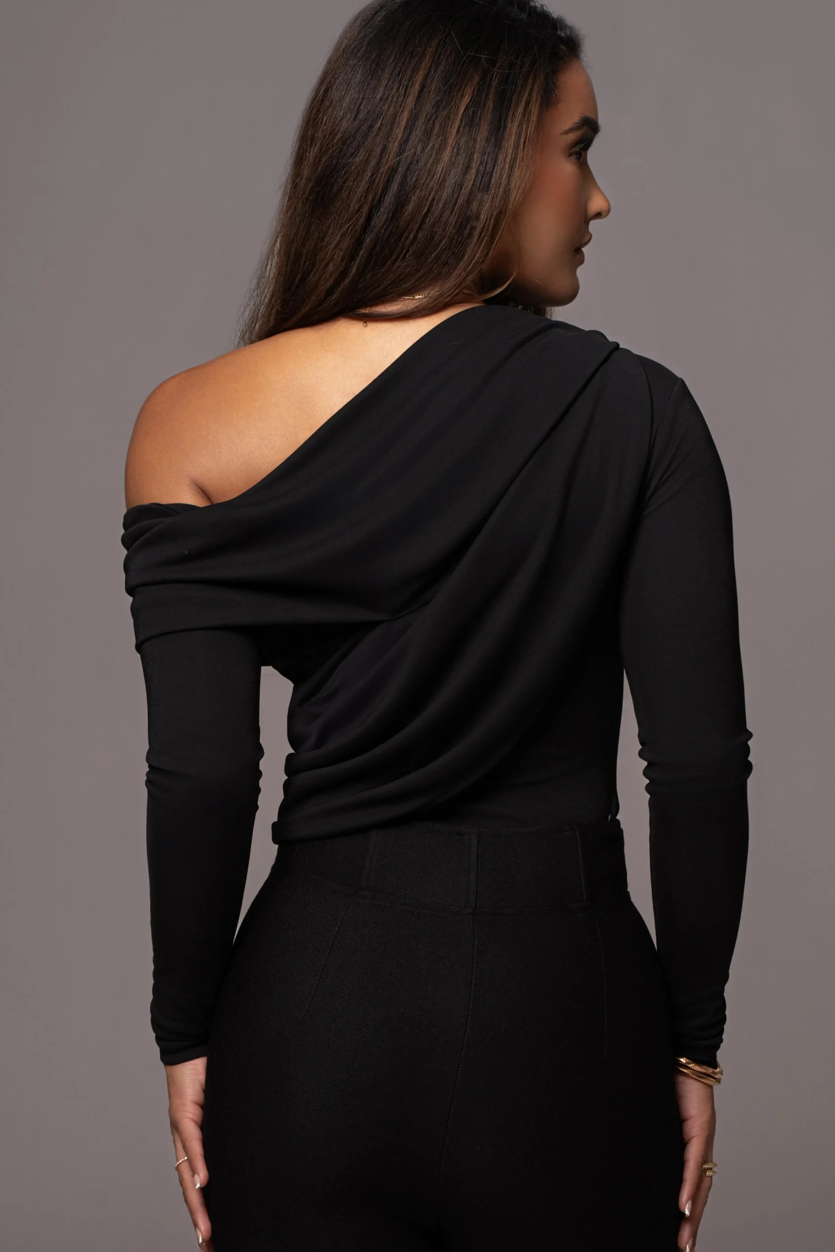 black_ultra_high_neck_bod_7.webp JLUXLABEL Black Ultra High Neck Bodysuit
