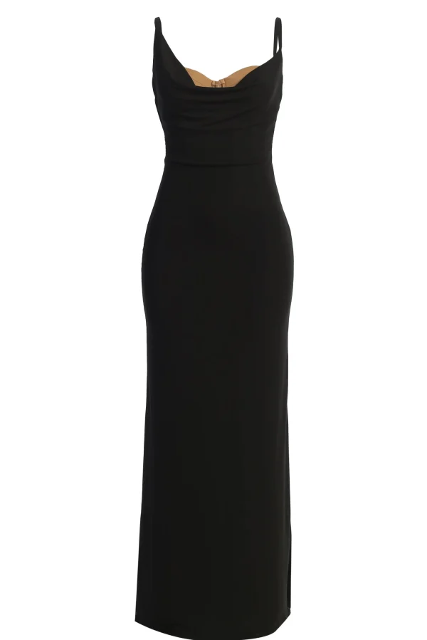 JLUXLABEL Black Until Forever Maxi Dress