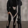JLUXLABEL Black Valen High Waisted Leggings