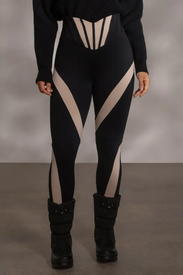 JLUXLABEL Black Valen High Waisted Leggings