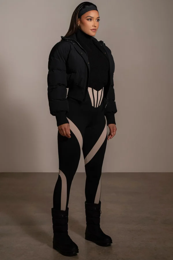 JLUXLABEL Black Valen High Waisted Leggings