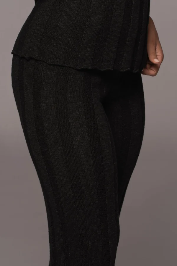 JLUXLABEL Black West Bound Sweater Set