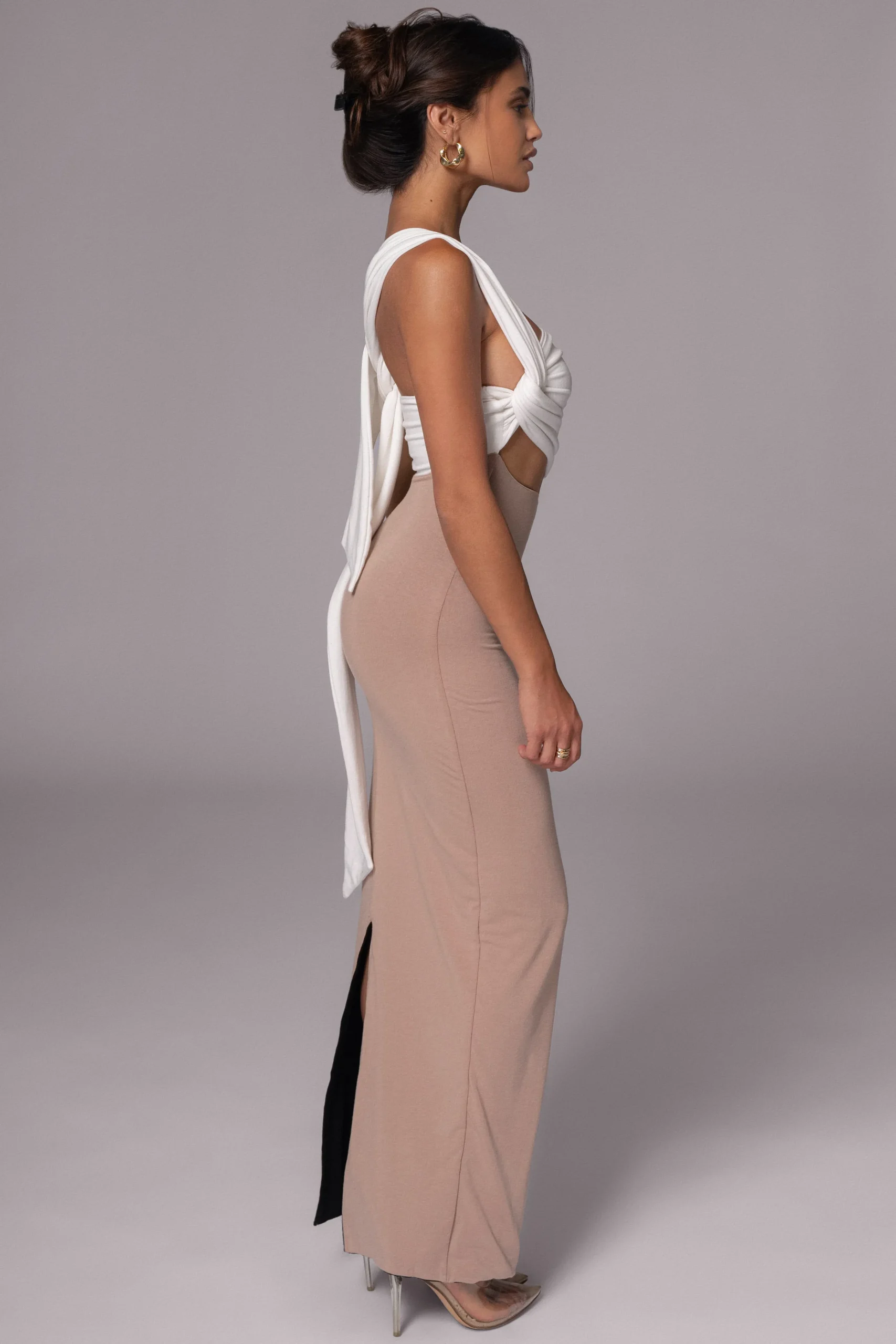 blackbeige_dominic_revers_18.webp JLUXLABEL Black/Beige Dominic Reversible Maxi Dress