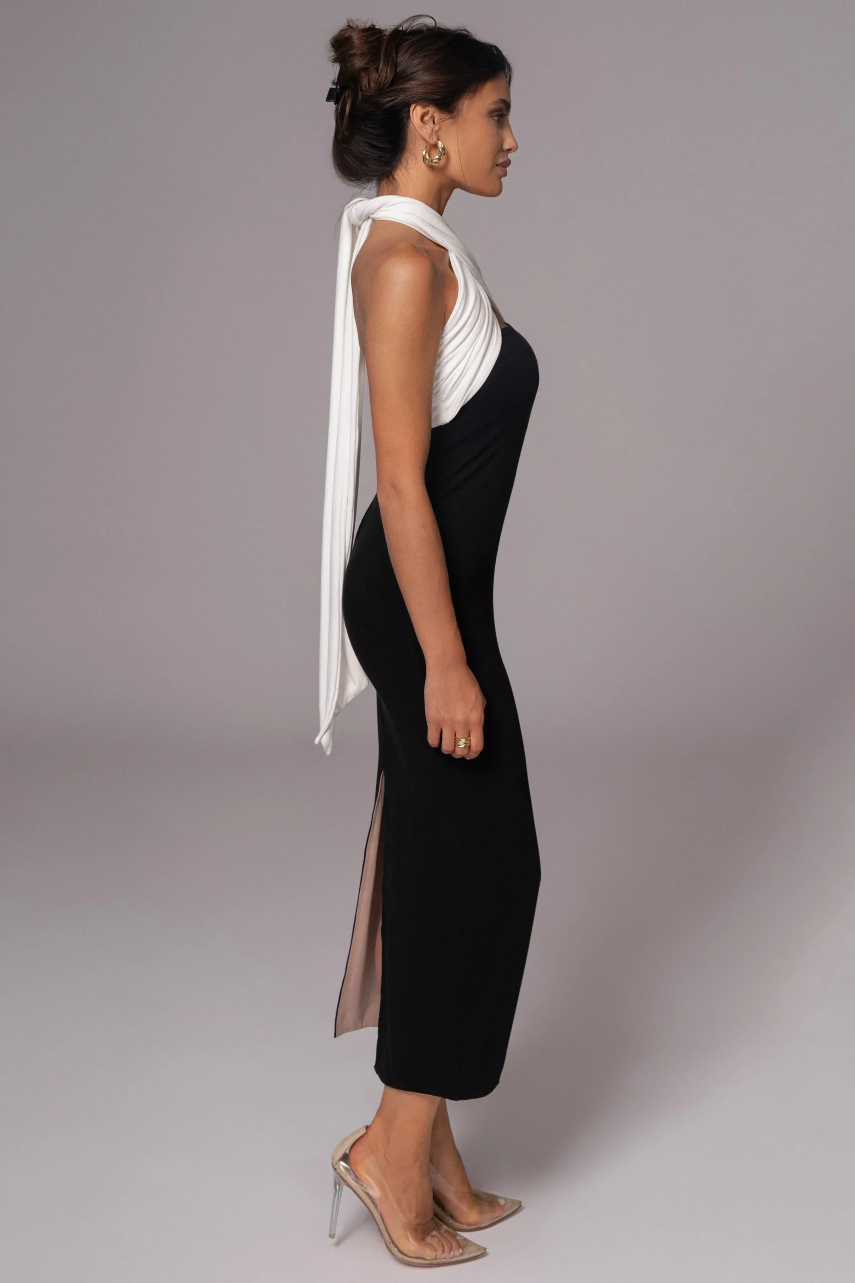 blackbeige_dominic_revers_5.webp JLUXLABEL Black/Beige Dominic Reversible Maxi Dress
