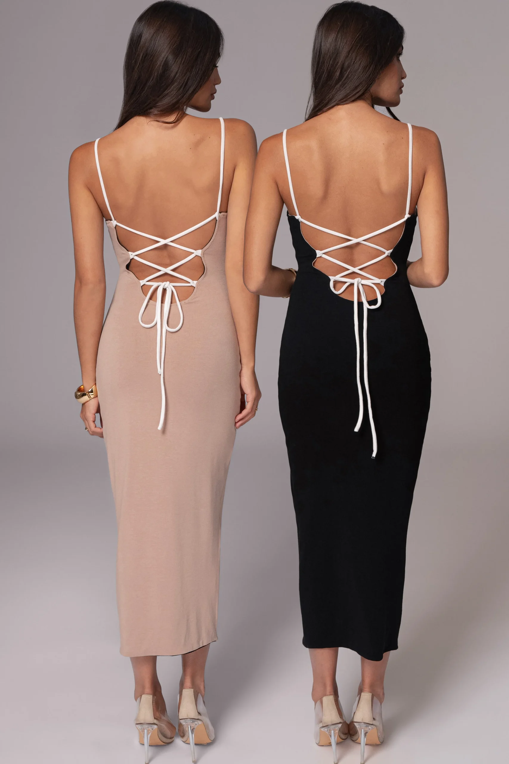 blackbeige_katia_reversib_1.webp JLUXLABEL Black/Beige Katia Reversible Dress