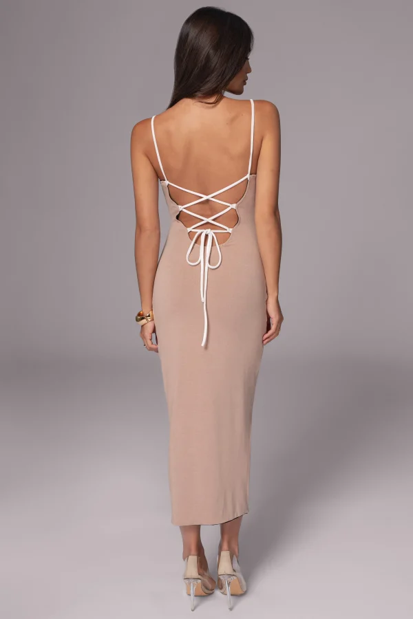 JLUXLABEL Black/Beige Katia Reversible Dress