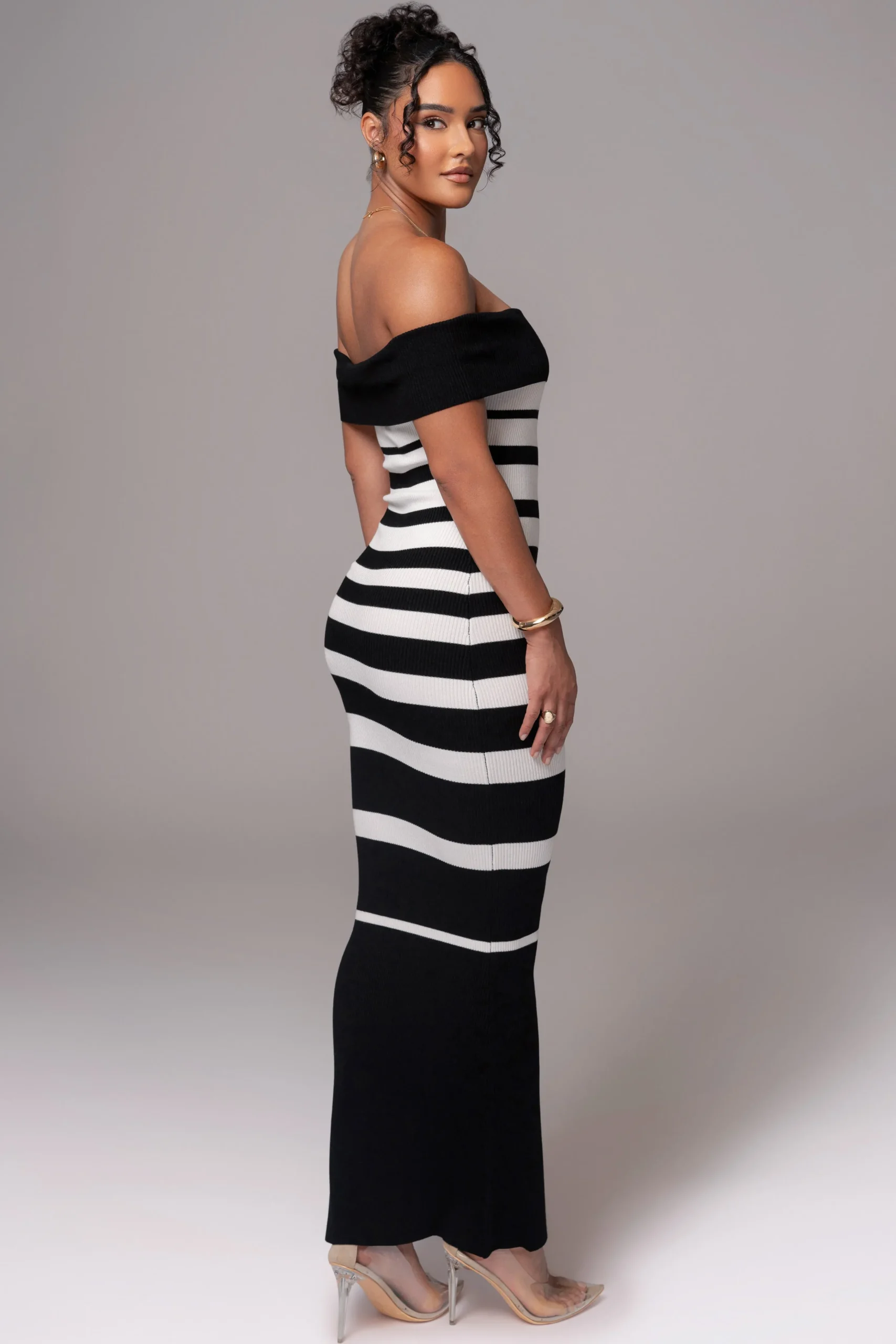 blackivory_striped_custom_4.webp JLUXLABEL Black/Ivory Striped Custom Maxi Dress
