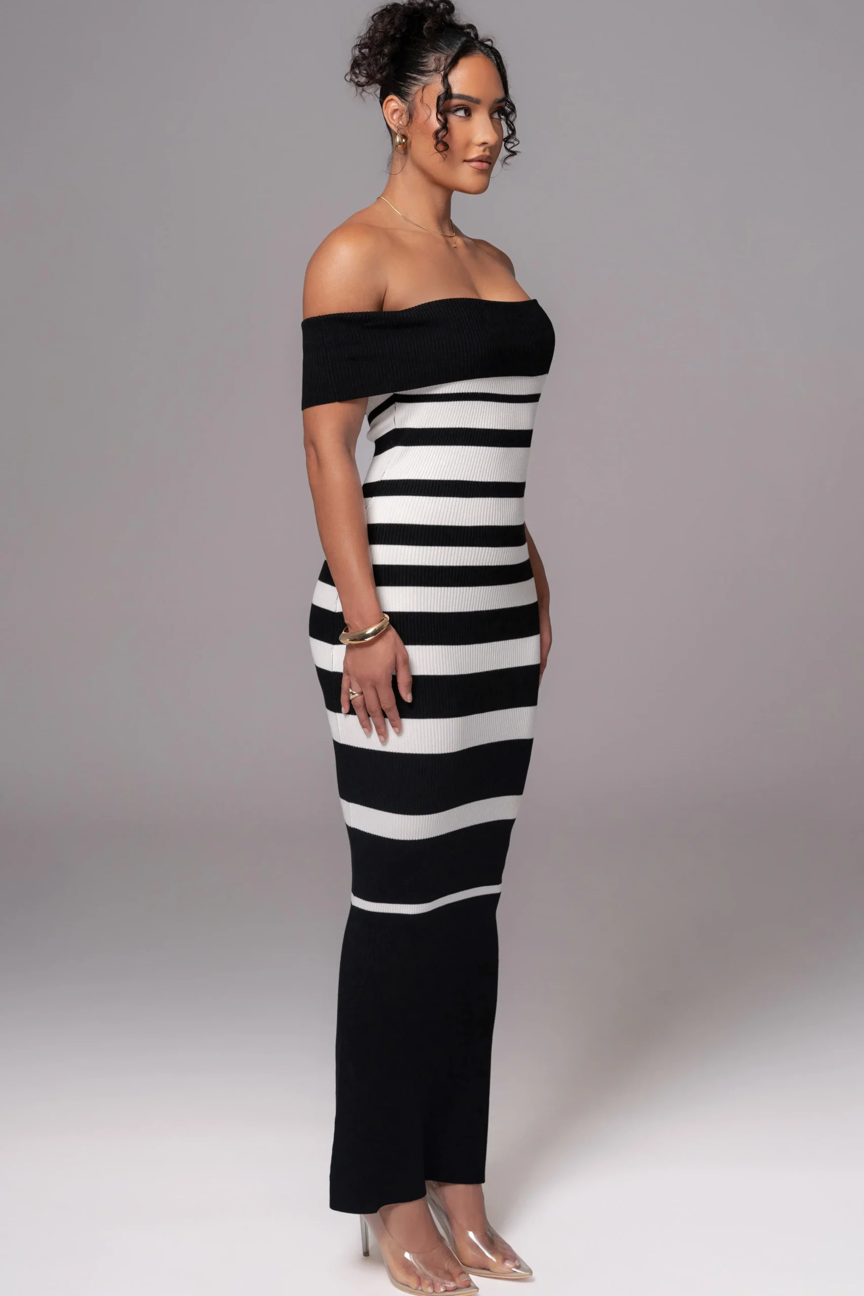 blackivory_striped_custom_6.webp JLUXLABEL Black/Ivory Striped Custom Maxi Dress