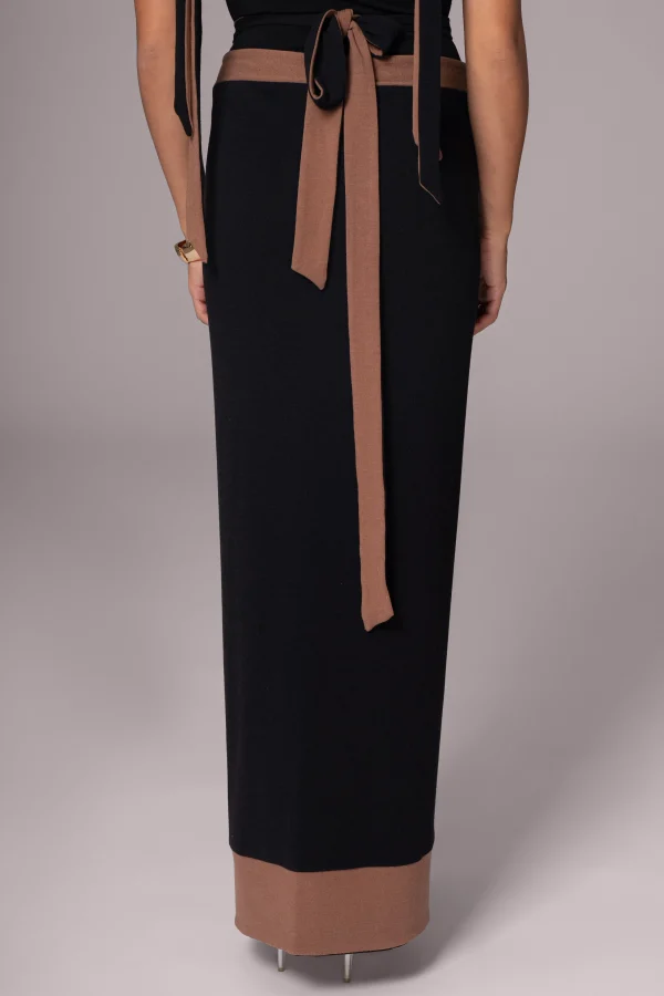 JLUXLABEL Black/Pecan Kamie Reversible Skirt Set