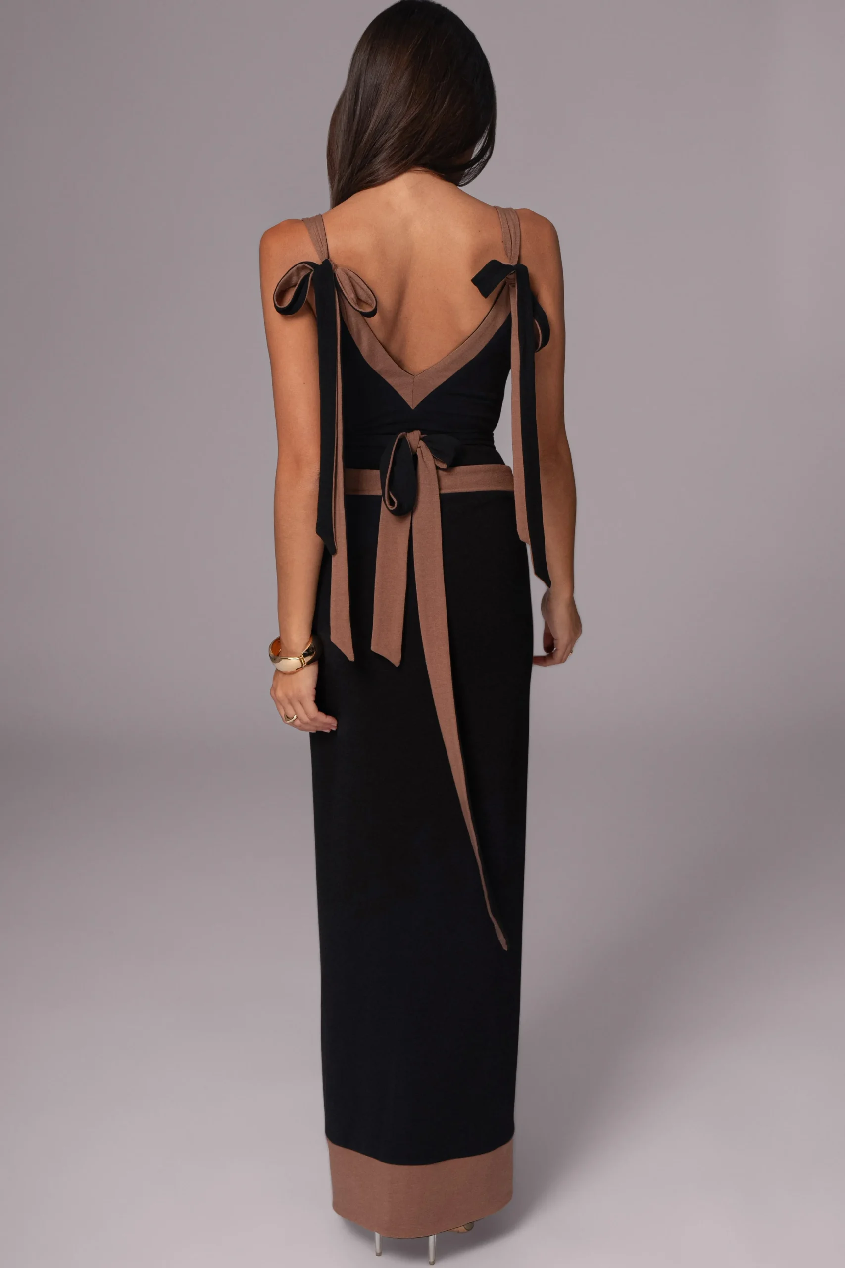 blackpecan_kamie_reversib_30.webp JLUXLABEL Black/Pecan Kamie Reversible Skirt Set