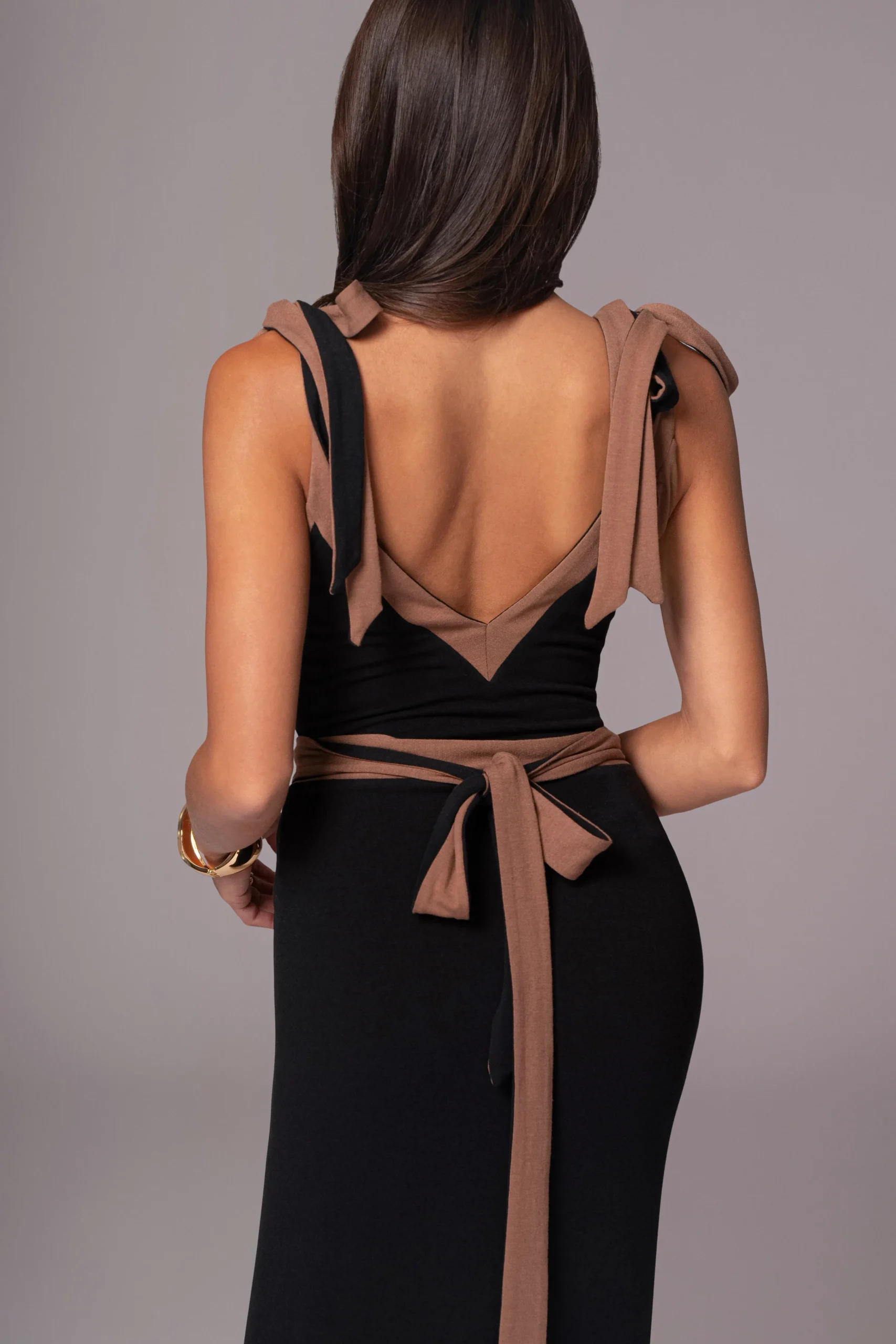 blackpecan_kamie_reversib_31.webp JLUXLABEL Black/Pecan Kamie Reversible Skirt Set