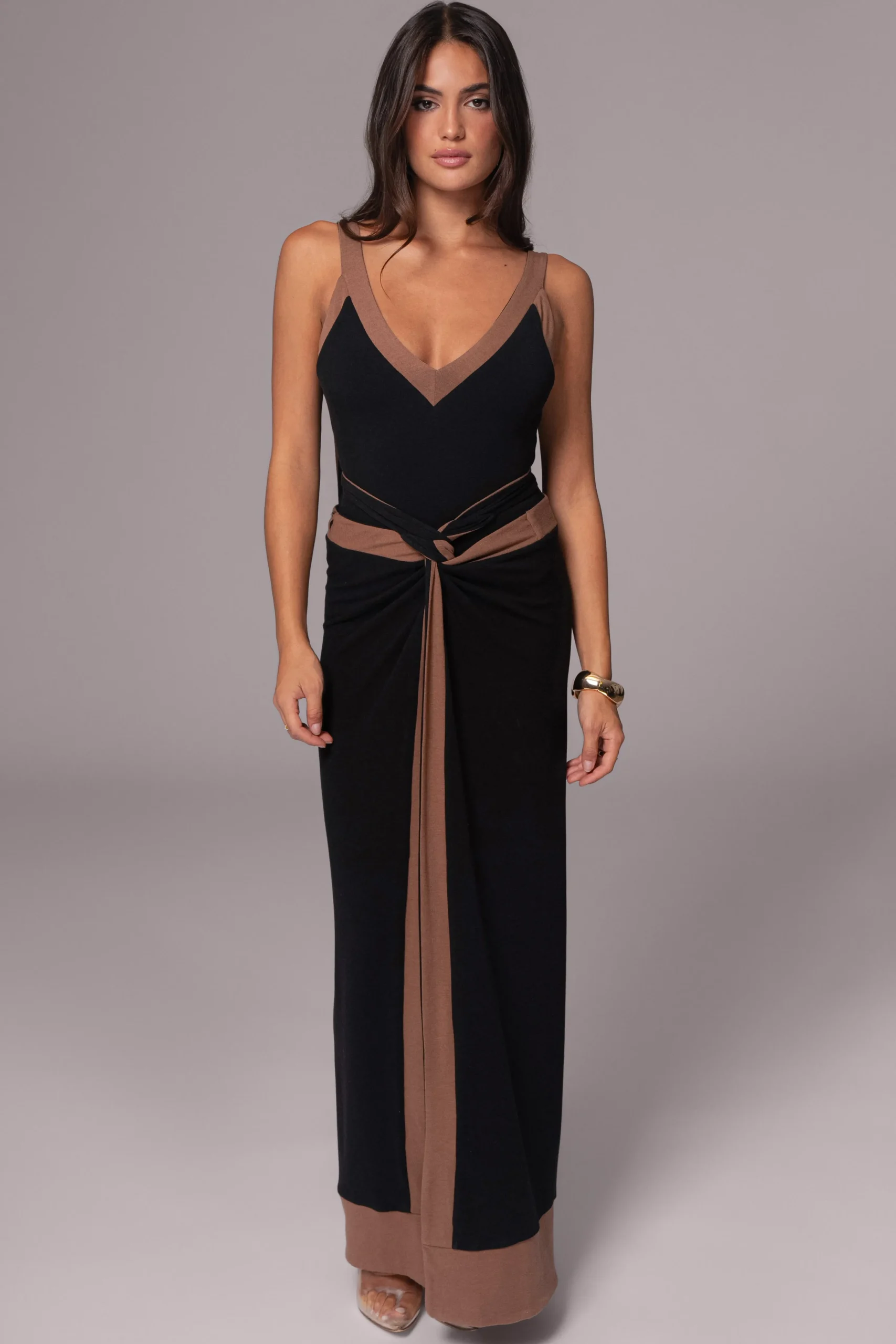 blackpecan_kamie_reversib_8.webp JLUXLABEL Black/Pecan Kamie Reversible Skirt Set
