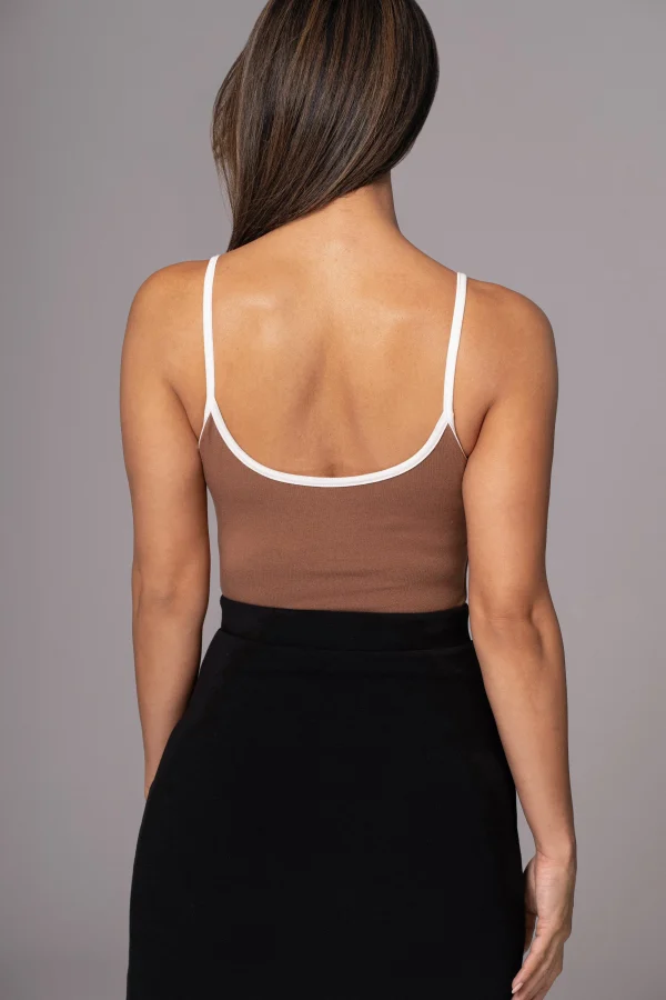 JLUXLABEL Black/Pecan Tash Reversible Cami Top