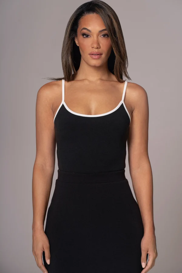 JLUXLABEL Black/Pecan Tash Reversible Cami Top