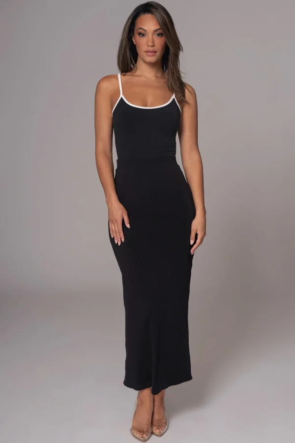 JLUXLABEL Black/Pecan Tash Reversible Cami Top