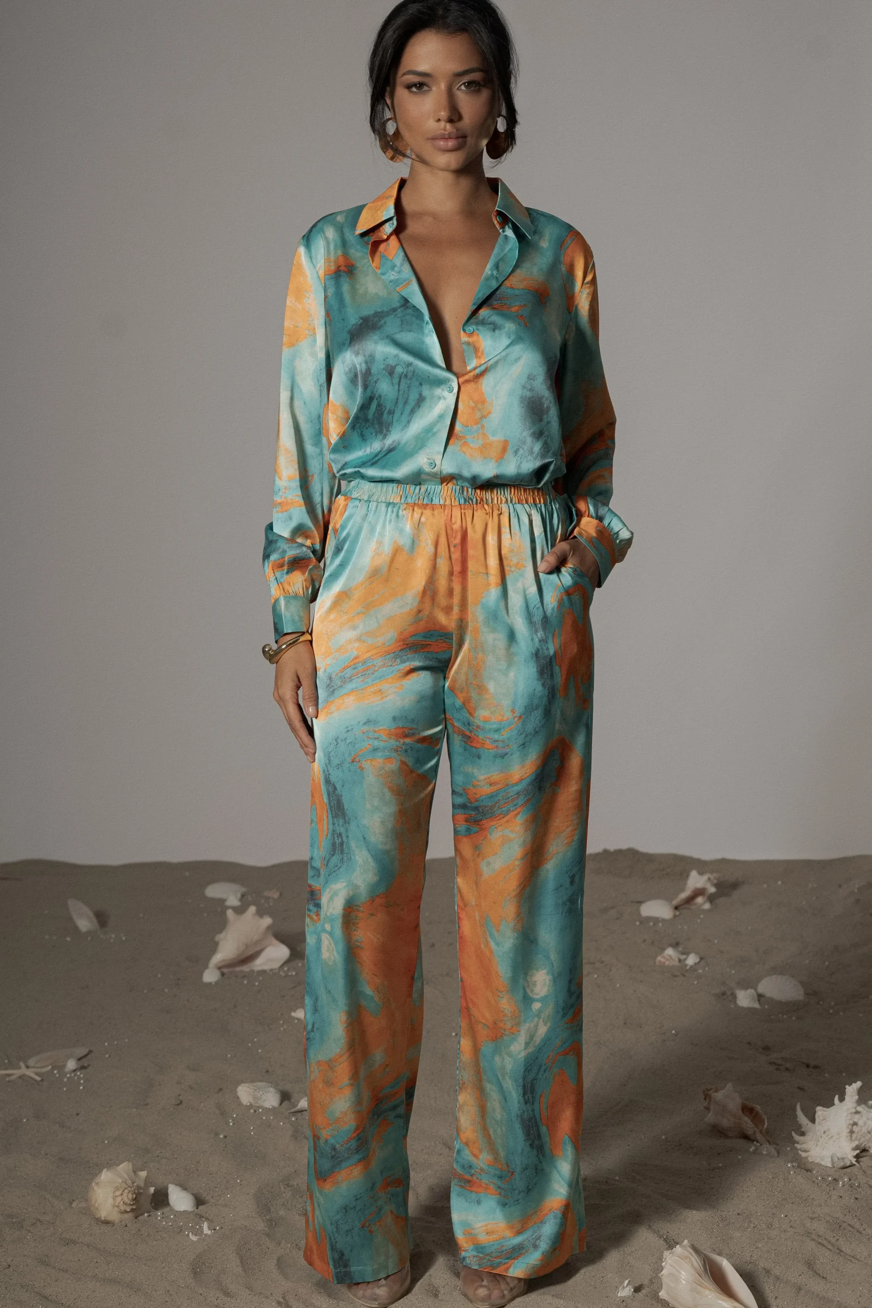 blue_hidden_gems_satin_pa_8.webp JLUXLABEL Blue Hidden Gems Satin Pant Set