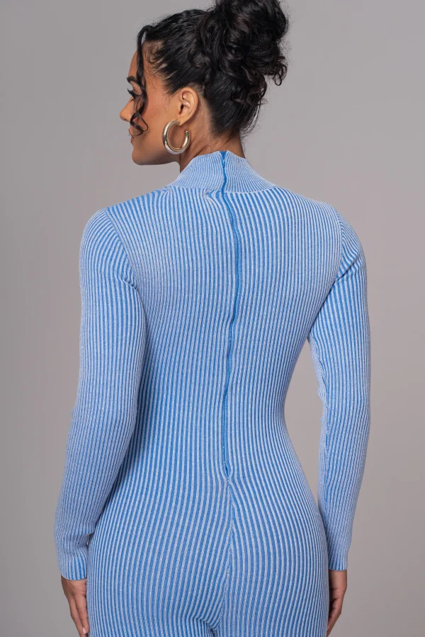 JLUXLABEL Blue In Control Stirrup Jumpsuit