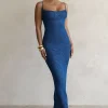 JLUXLABEL Blue Noemie Sequin Maxi Dress