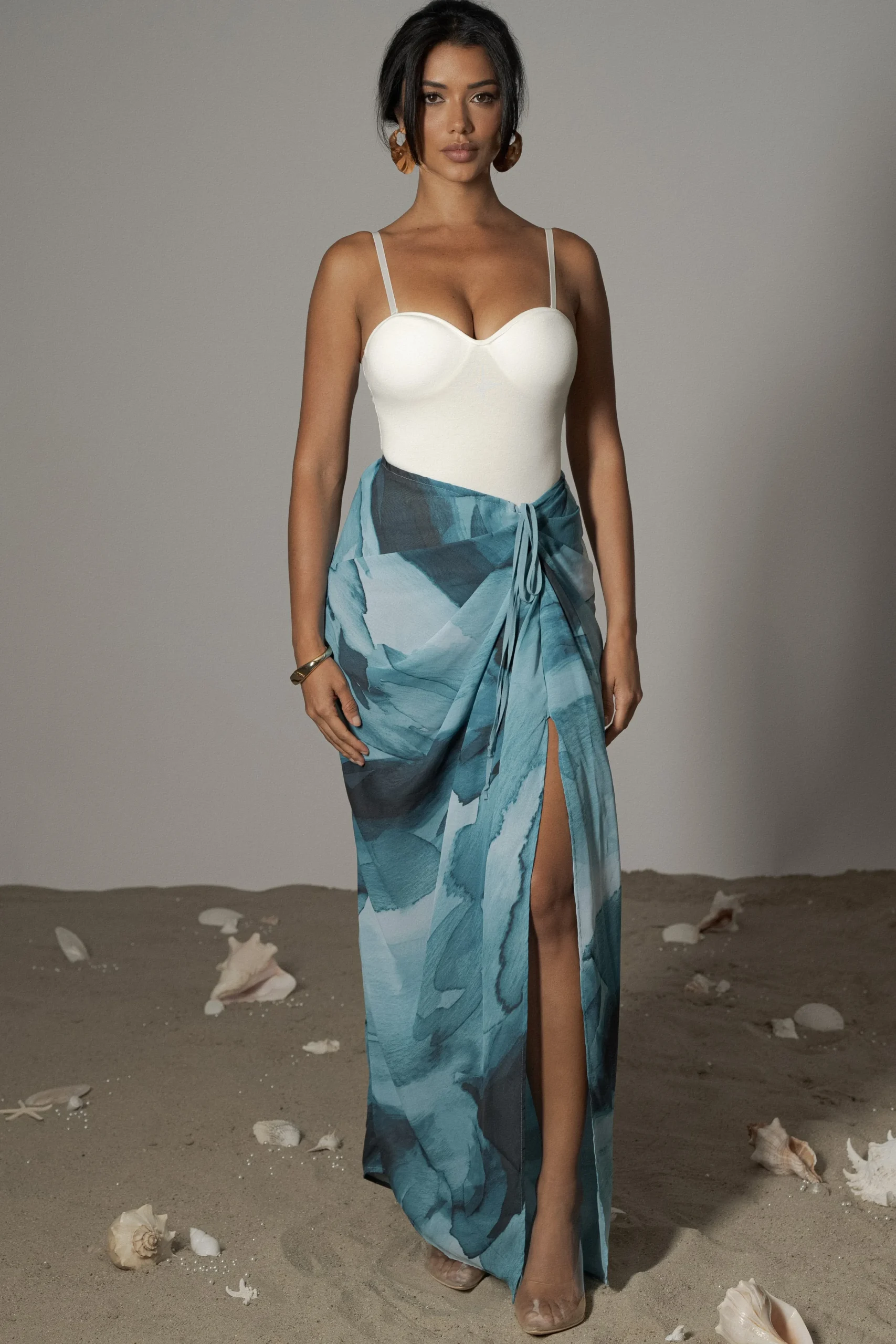 blue_print_noelia_printed_0.webp JLUXLABEL Blue Print Noelia Printed Skirt
