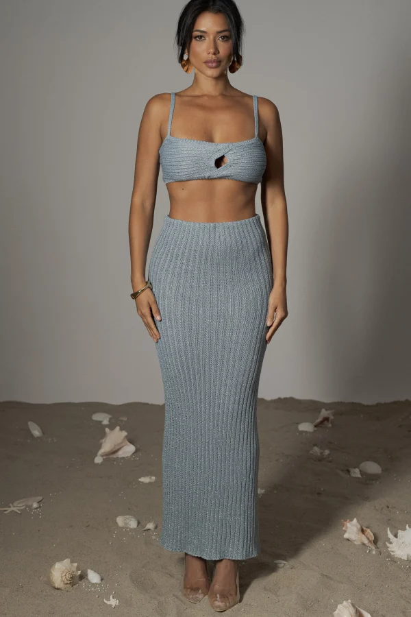 JLUXLABEL Blue Sunny Skirt Set