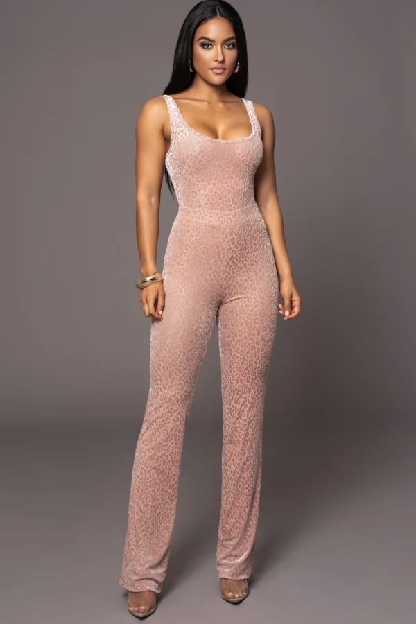 JLUXLABEL Blush Leopard One To Watch Pants