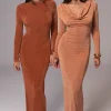 JLUXLABEL Bronze/Sienna Ashton Reversible Maxi Dress
