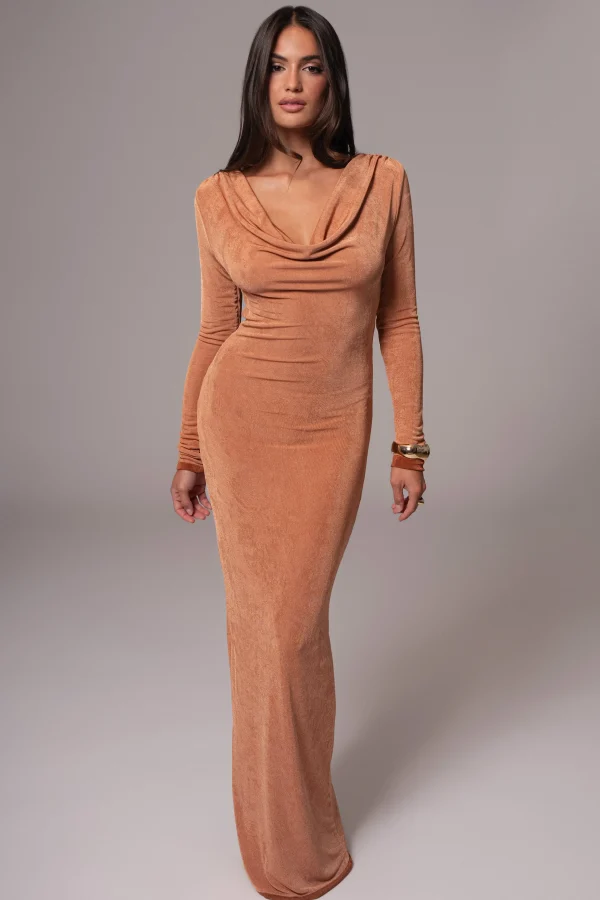 JLUXLABEL Bronze/Sienna Ashton Reversible Maxi Dress