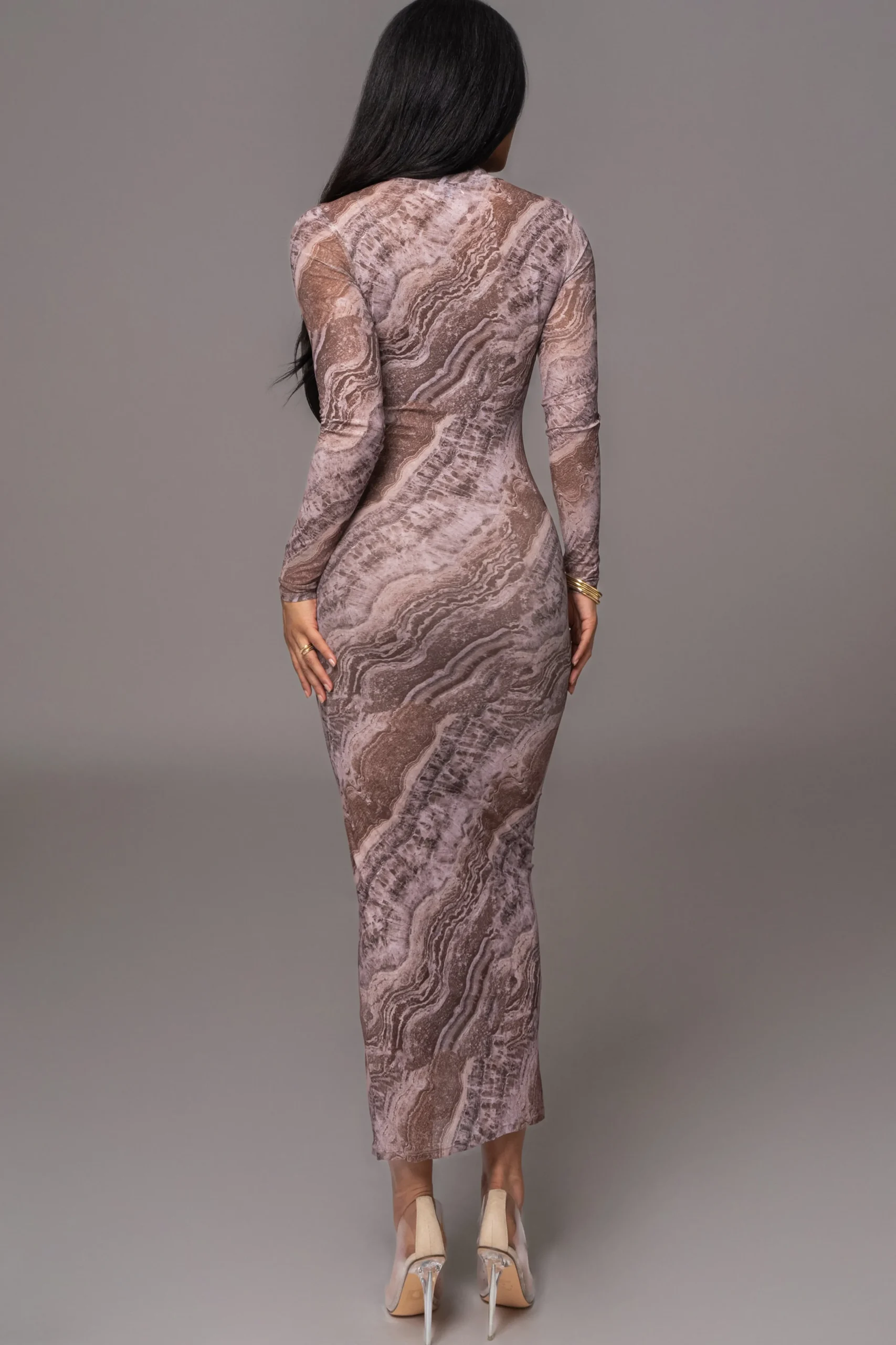 brown_multi_solana_mesh_m_19.webp JLUXLABEL Brown Multi Solana Mesh Maxi Dress
