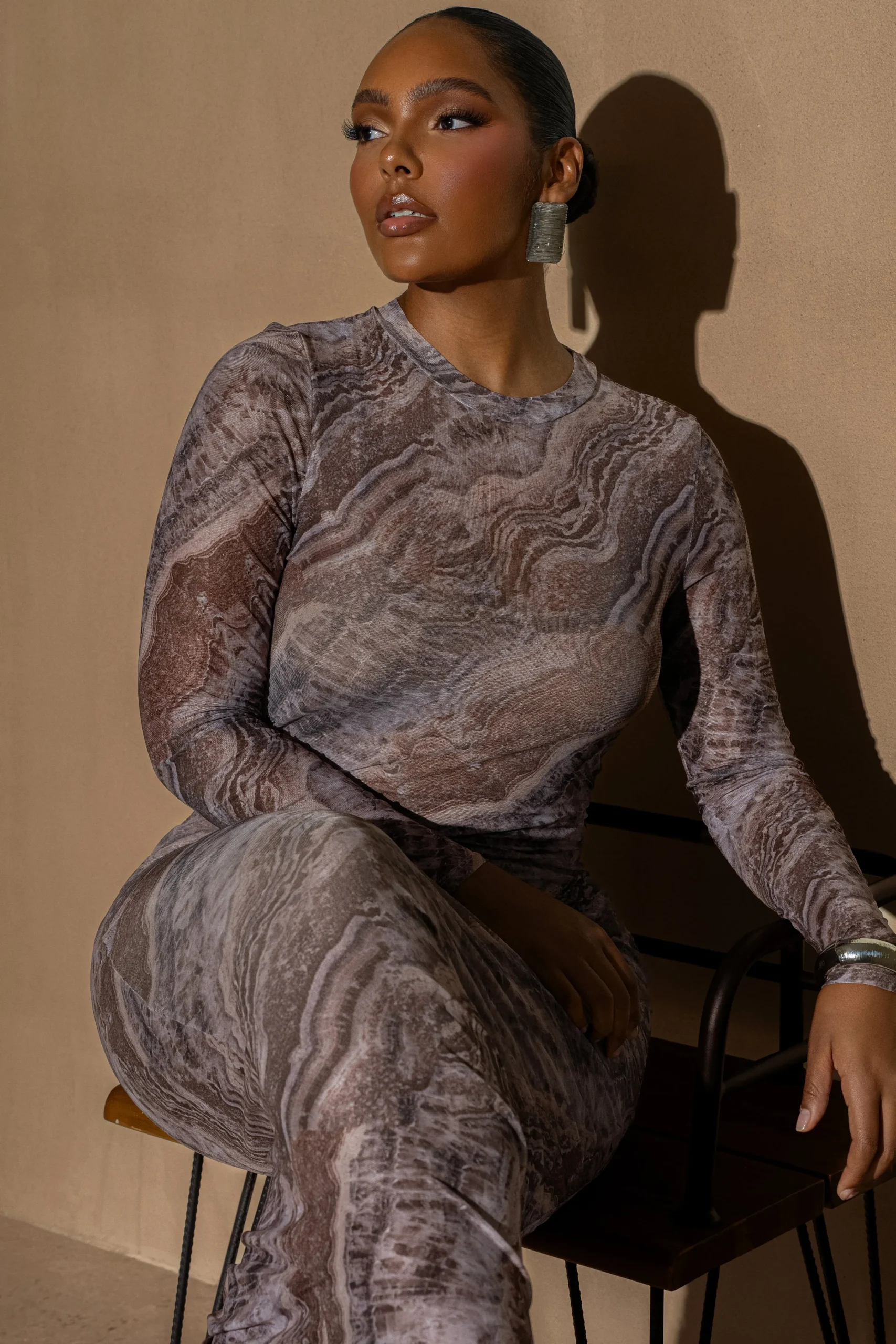 brown_multi_solana_mesh_m_3.webp JLUXLABEL Brown Multi Solana Mesh Maxi Dress