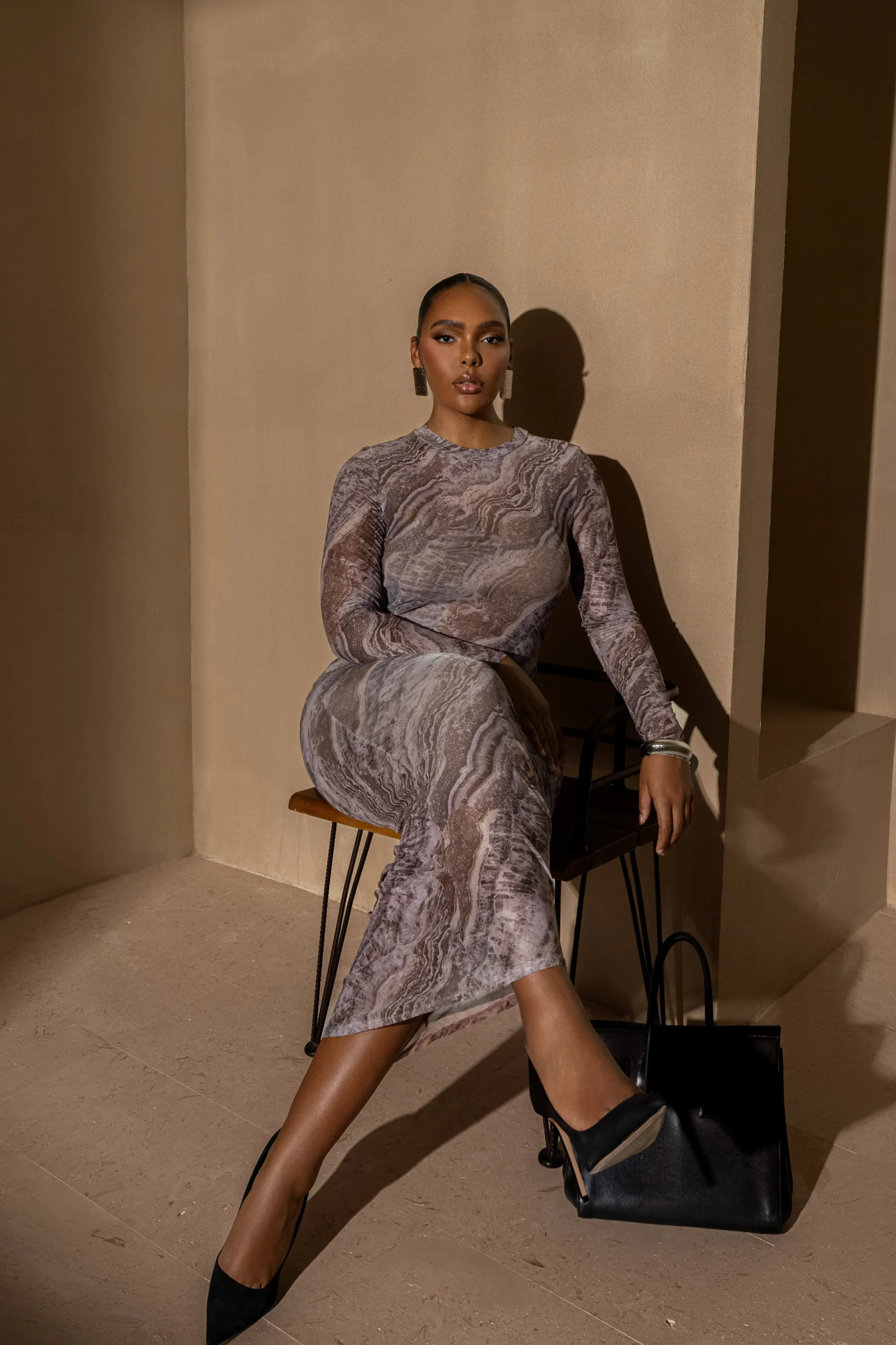 brown_multi_solana_mesh_m_6.webp JLUXLABEL Brown Multi Solana Mesh Maxi Dress