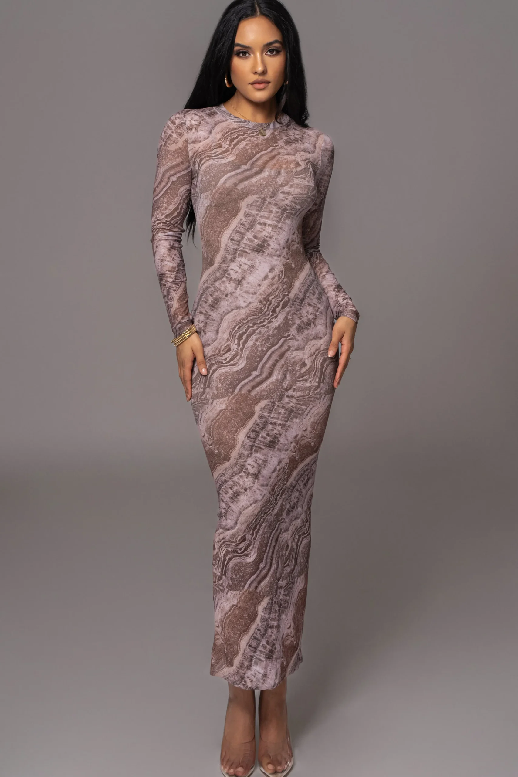 brown_multi_solana_mesh_m_9.webp JLUXLABEL Brown Multi Solana Mesh Maxi Dress
