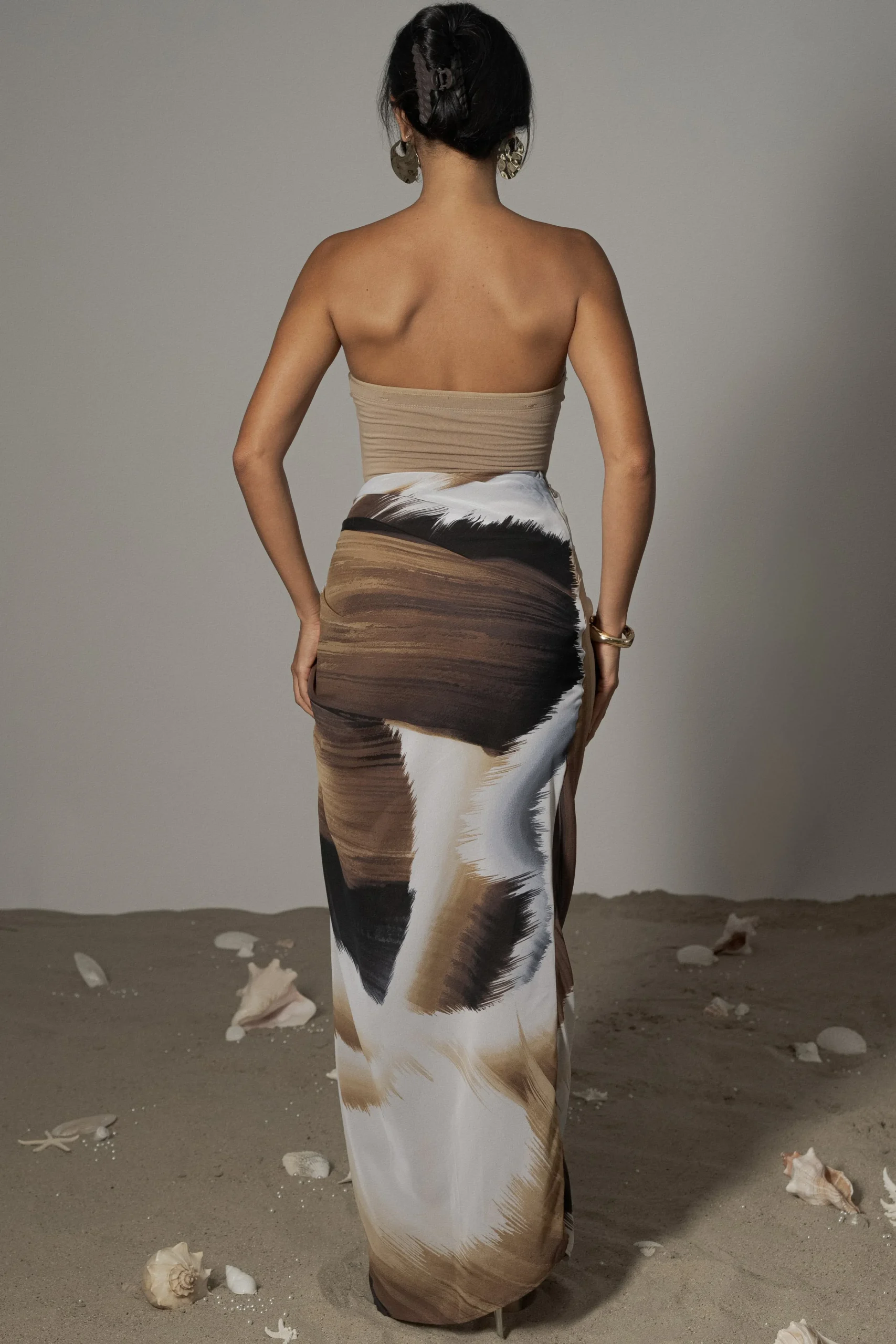 brown_print_noelia_printe_2.webp JLUXLABEL Brown Print Noelia Printed Skirt