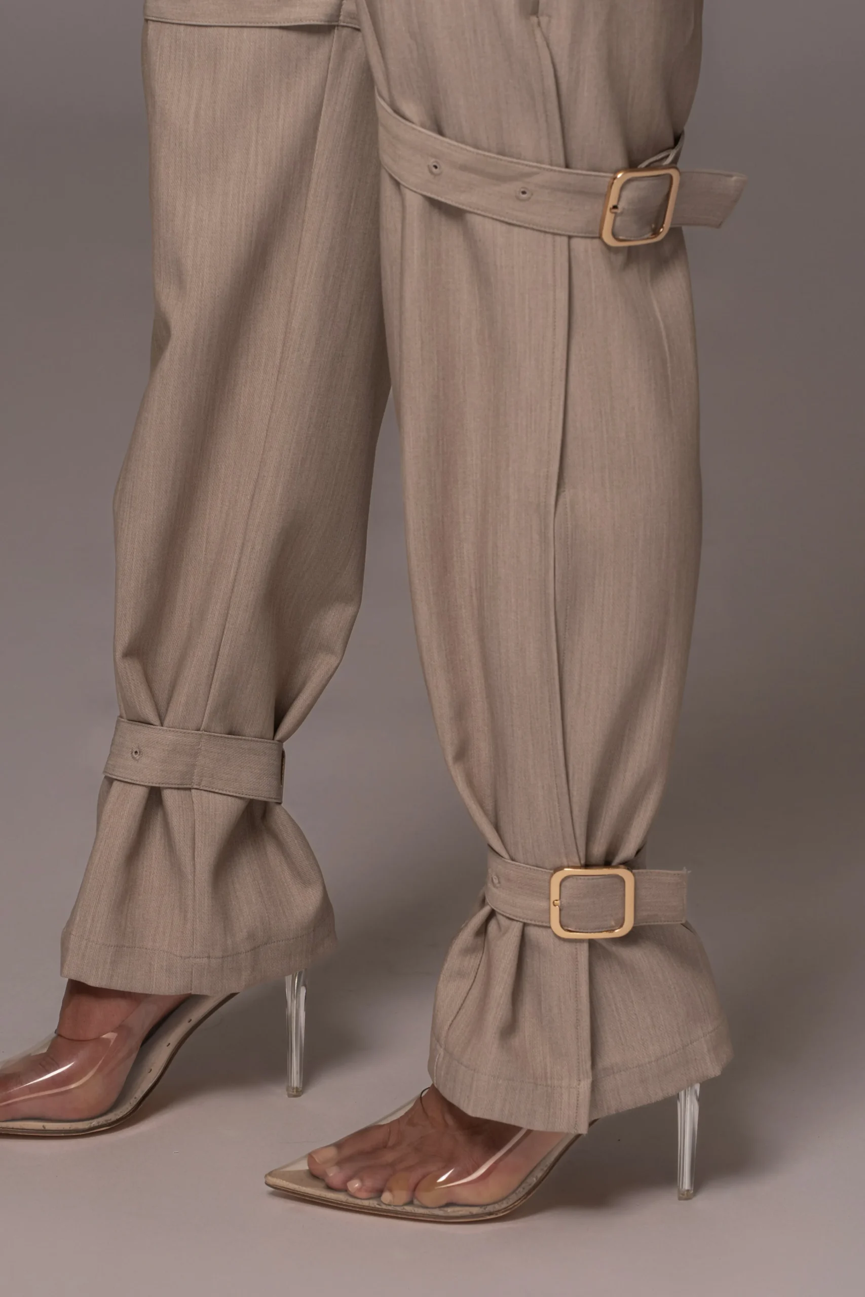 brown_refined_belted_leg__1.webp JLUXLABEL Brown Refined Belted Leg Pants