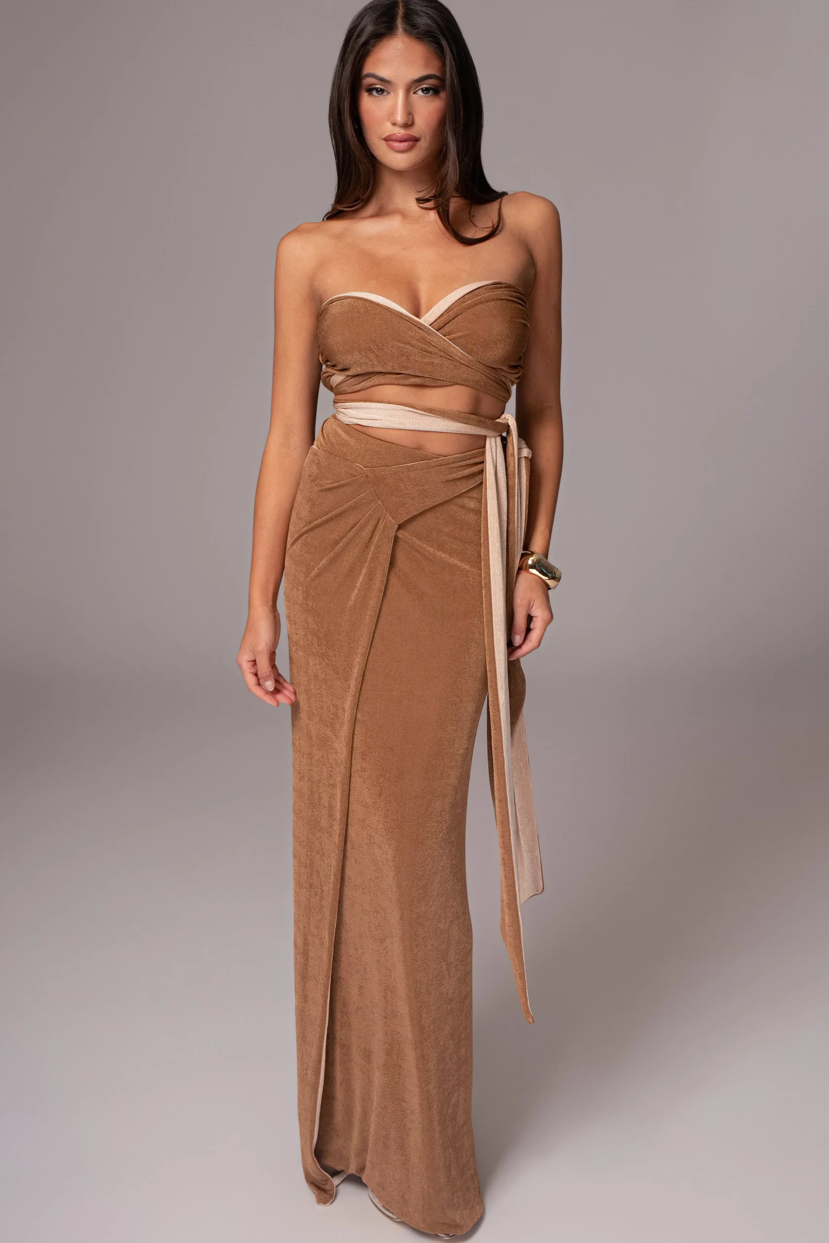 brownbeige_venus_reversib_23.webp JLUXLABEL Brown/Beige Venus Reversible Skirt Set