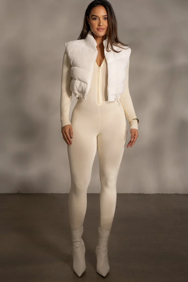 JLUXLABEL Buttercream Kris Front Zipper Jumpsuit