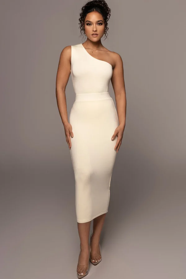 JLUXLABEL Buttercream Leilah Midi Skirt