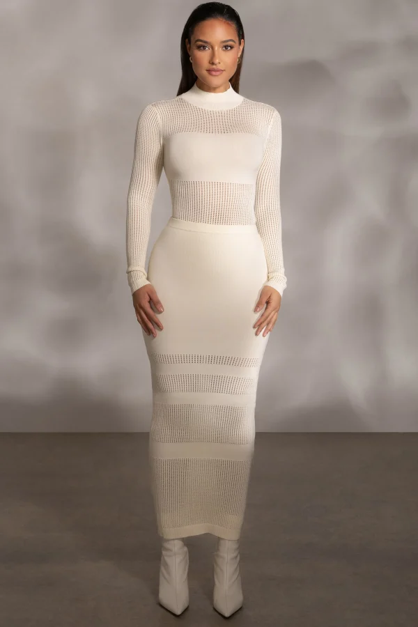 JLUXLABEL Buttercream Lina Knit Maxi Skirt