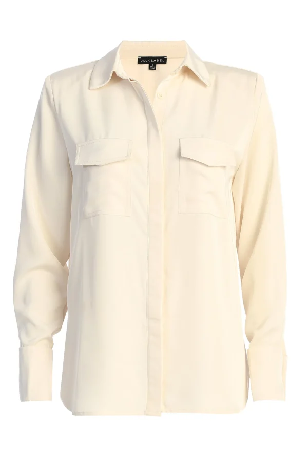 JLUXLABEL Buttercream Misty Button Up