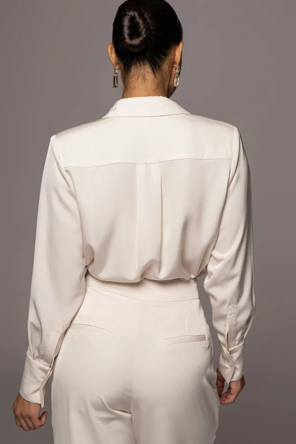 JLUXLABEL Buttercream Misty Button Up