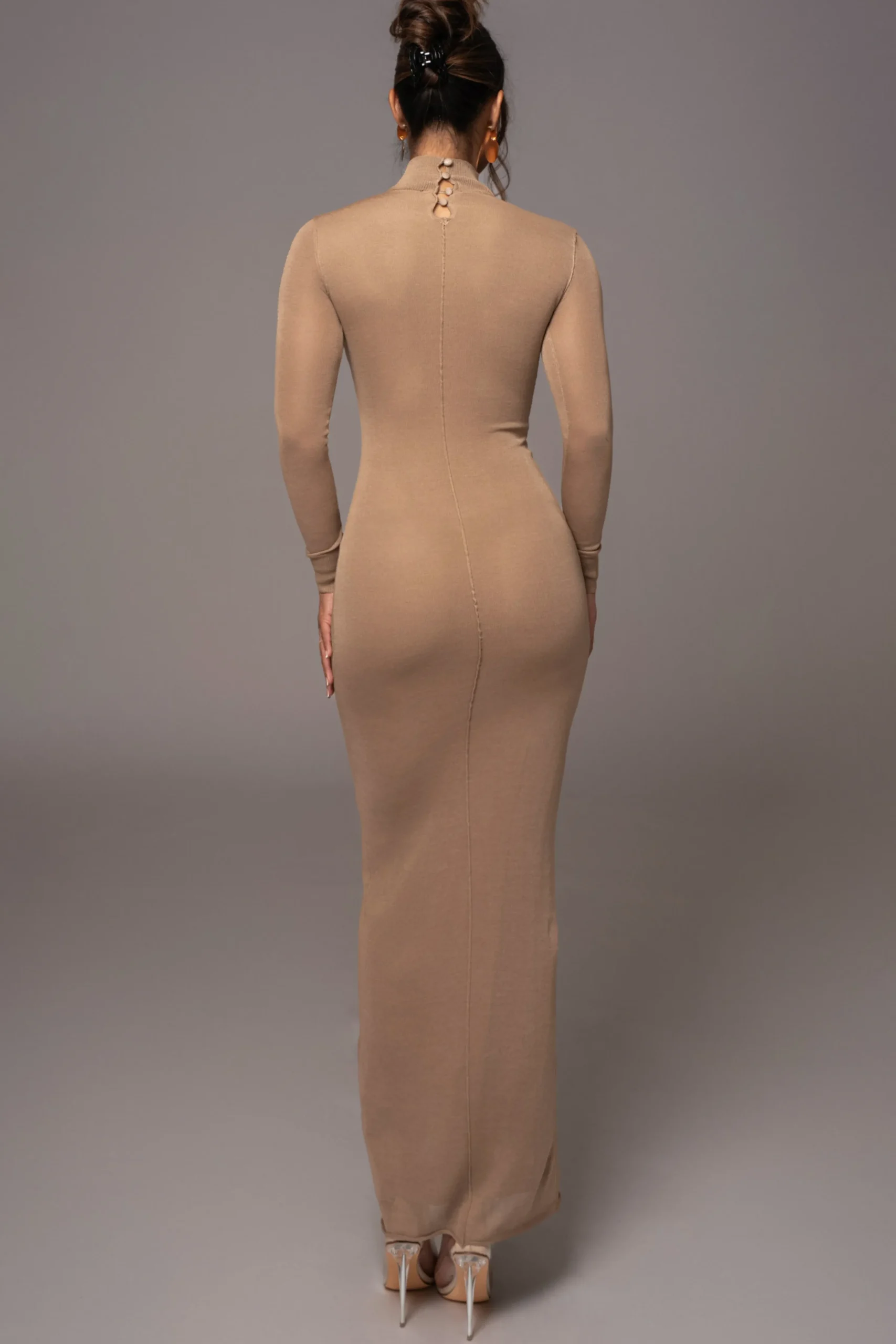camel_fame_mock_neck_maxi_8.webp JLUXLABEL Camel Fame Mock Neck Maxi Dress