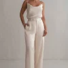 JLUXLABEL Champagne Ever After Satin Trousers