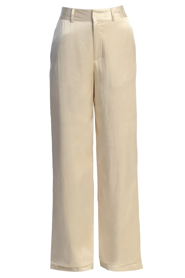 JLUXLABEL Champagne Ever After Satin Trousers