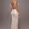 JLUXLABEL Champagne Heart of Gold Maxi Dress