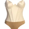 JLUXLABEL Champagne Incomparable Lace Bodysuit