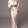 JLUXLABEL Champagne Kiah Button Up Top