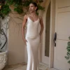JLUXLABEL Champagne Promise Of Love Satin Dress