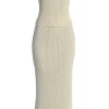 JLUXLABEL Champagne Serena Ribbed Skirt Set